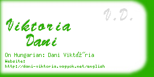 viktoria dani business card